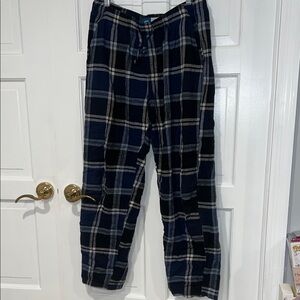 Old Navy Men's Navy Plaid Joggers